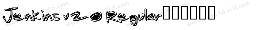 Jenkins v20 Regular字体转换